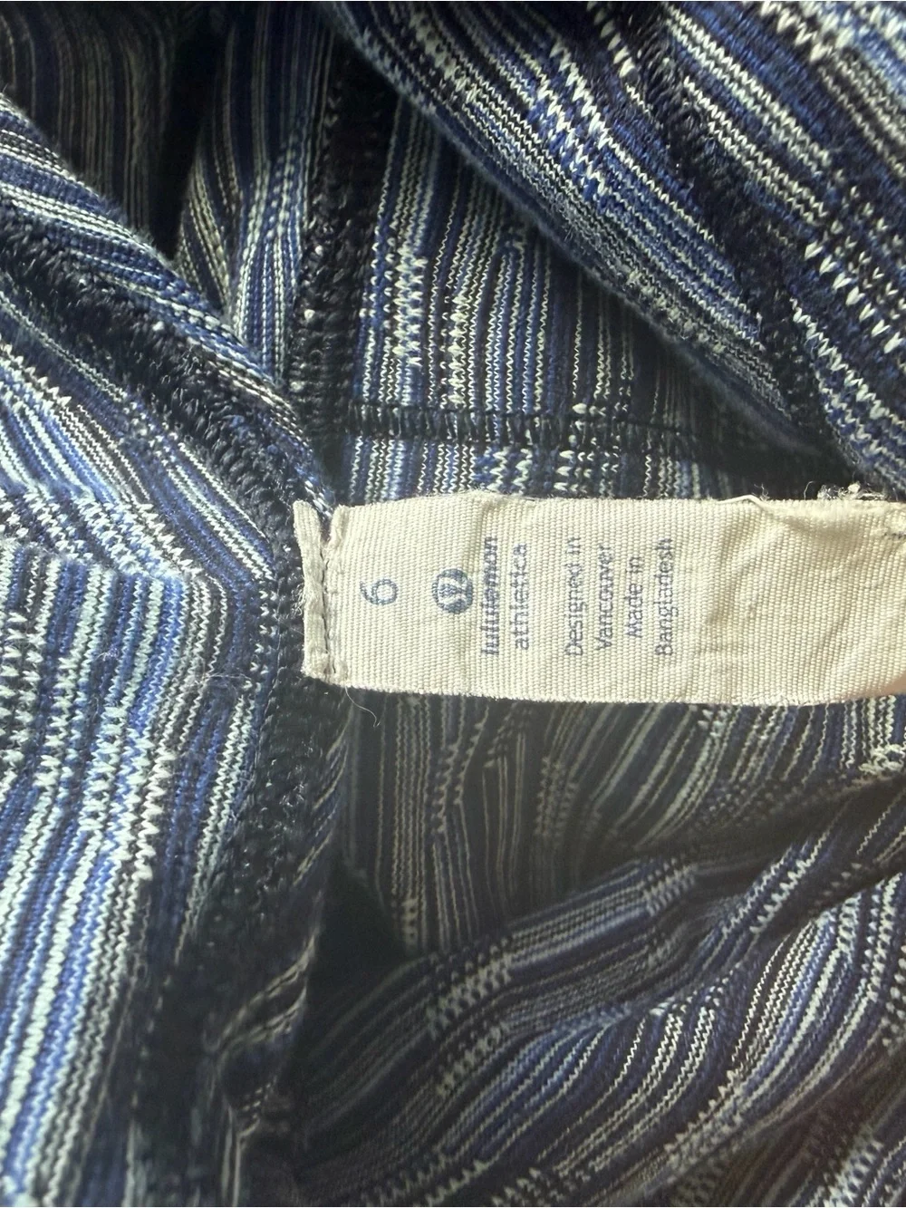Lululemon striped capri leggings